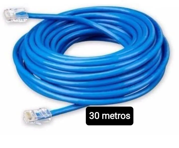 Cabo de Rede RJ45 30 Metros - Azul cat5