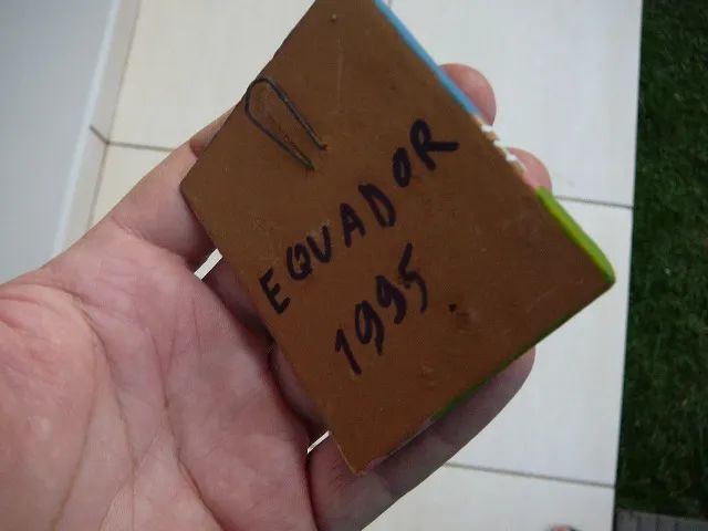 Mini quadro de cerâmica - Paraquedista Militar - Equador 1995 - Foto 2