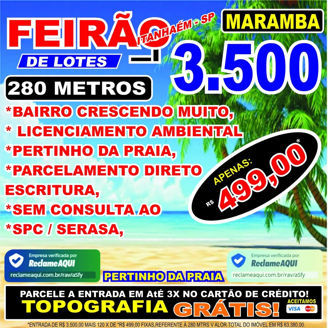 Terreno 280m² em ITanhaém - SP, próximo à praia!