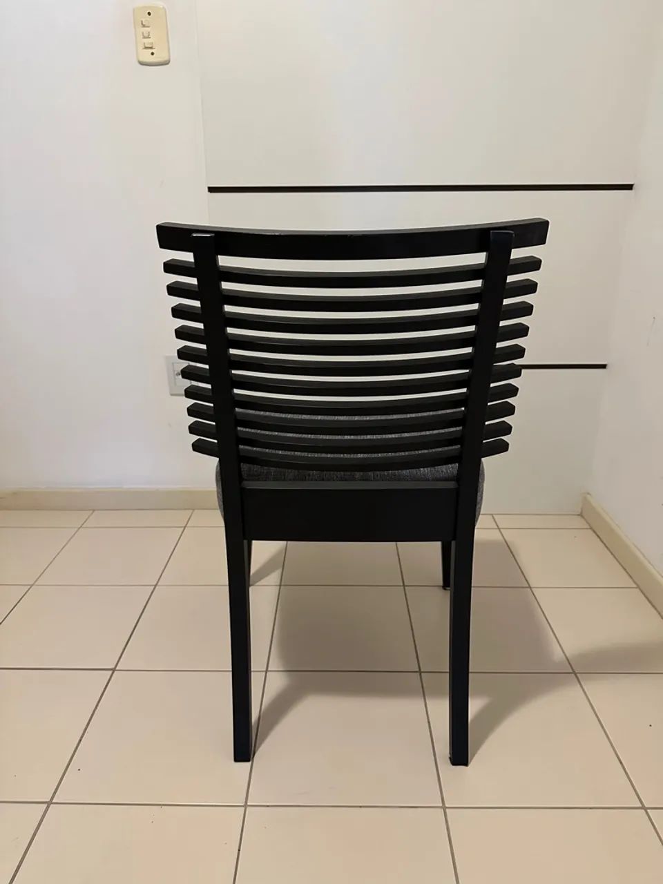 Cadeira de Jantar Moderna Preta