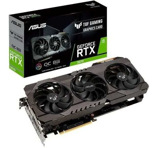Placa de vídeo Nvidia Asus TUF Gaming GeForce RTX 30 Series RTX 3070 TI OC Edition 8GB
