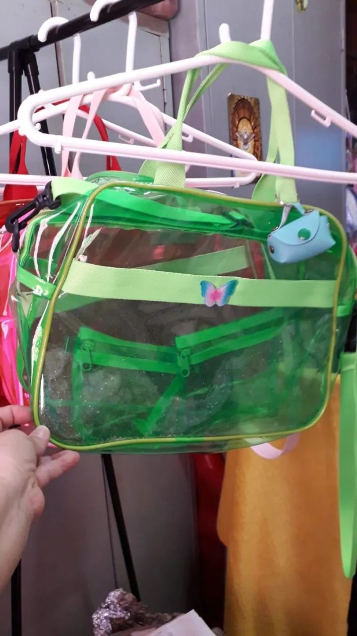 Bolsa transparente colorida - Foto 5