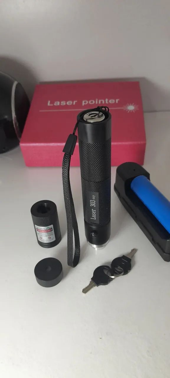 Caneta laser recarregavel Verde  - Foto 2