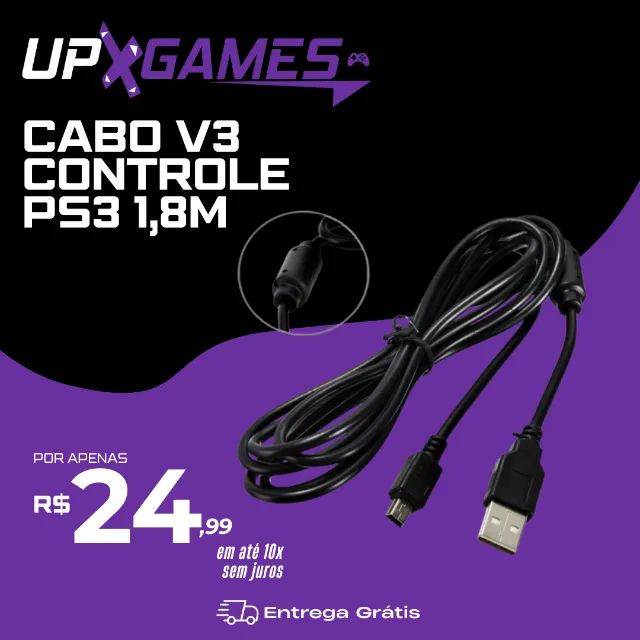 Cabo V3 Controle PS3
