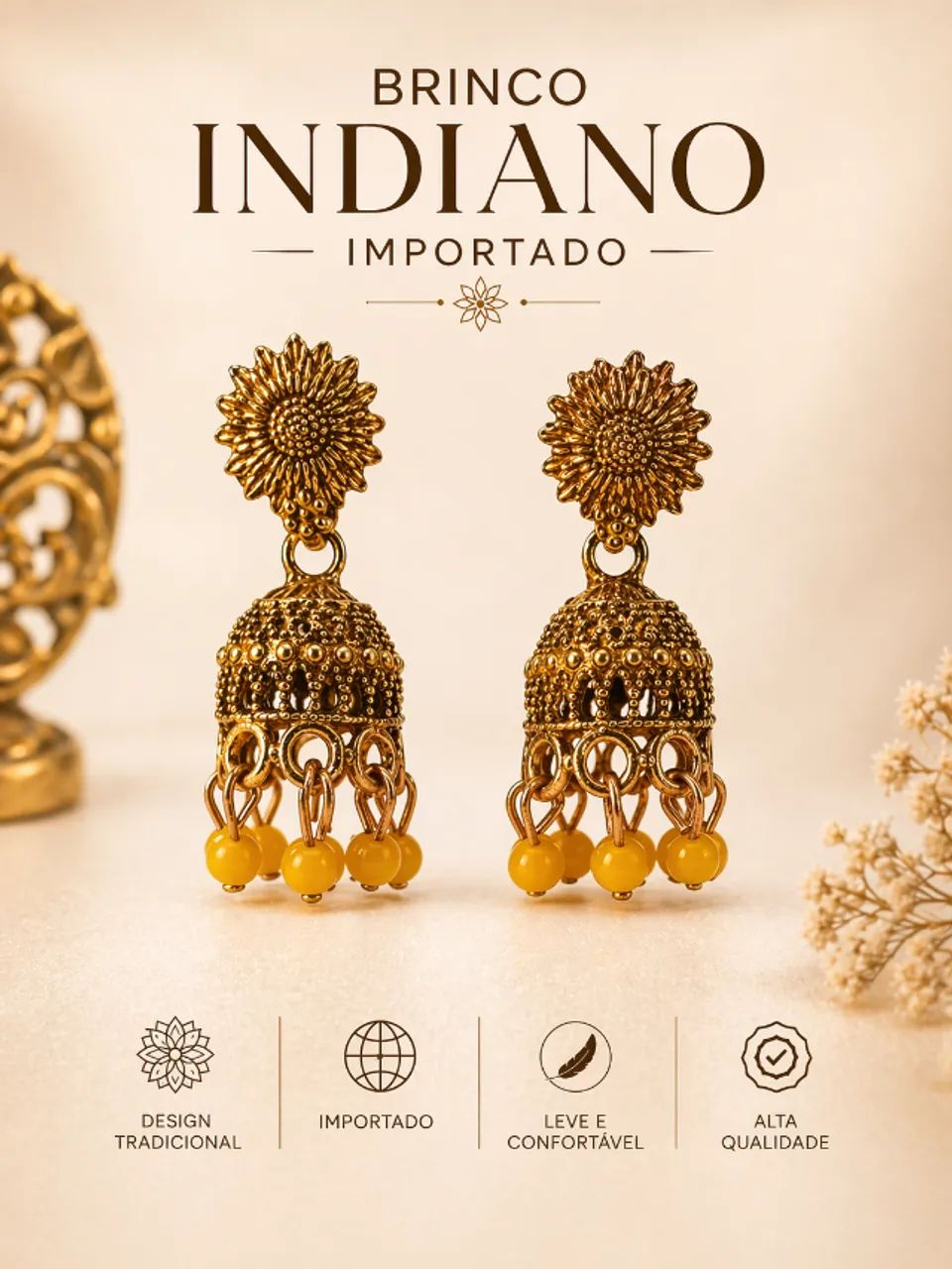 Brinco Indiano original da India - Foto 3