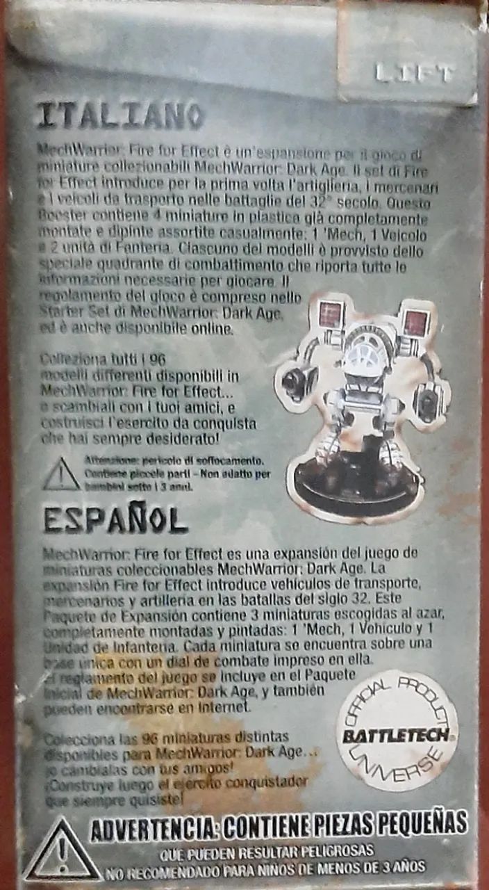 Jogo RPG - MechWarrior Booster Pack - Fire for effect - Lacrado - Foto 4