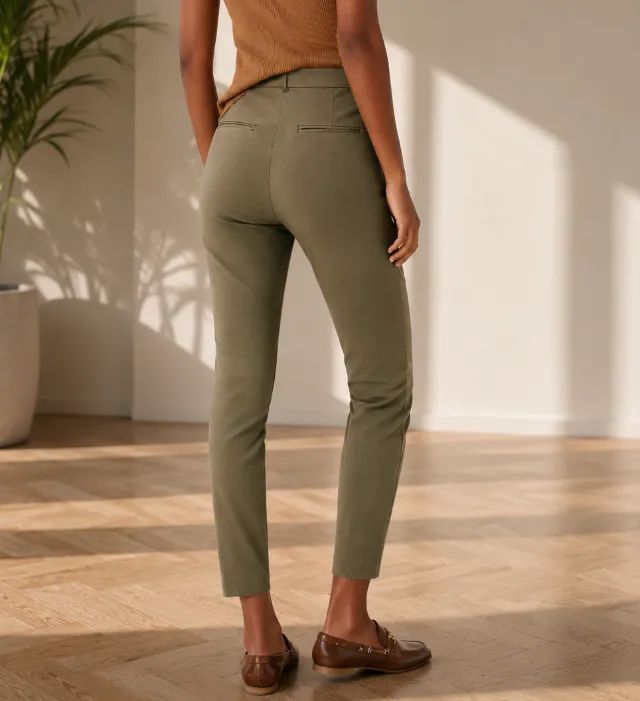 Calça Hering Alfaiataria Feminina Verde - Foto 2