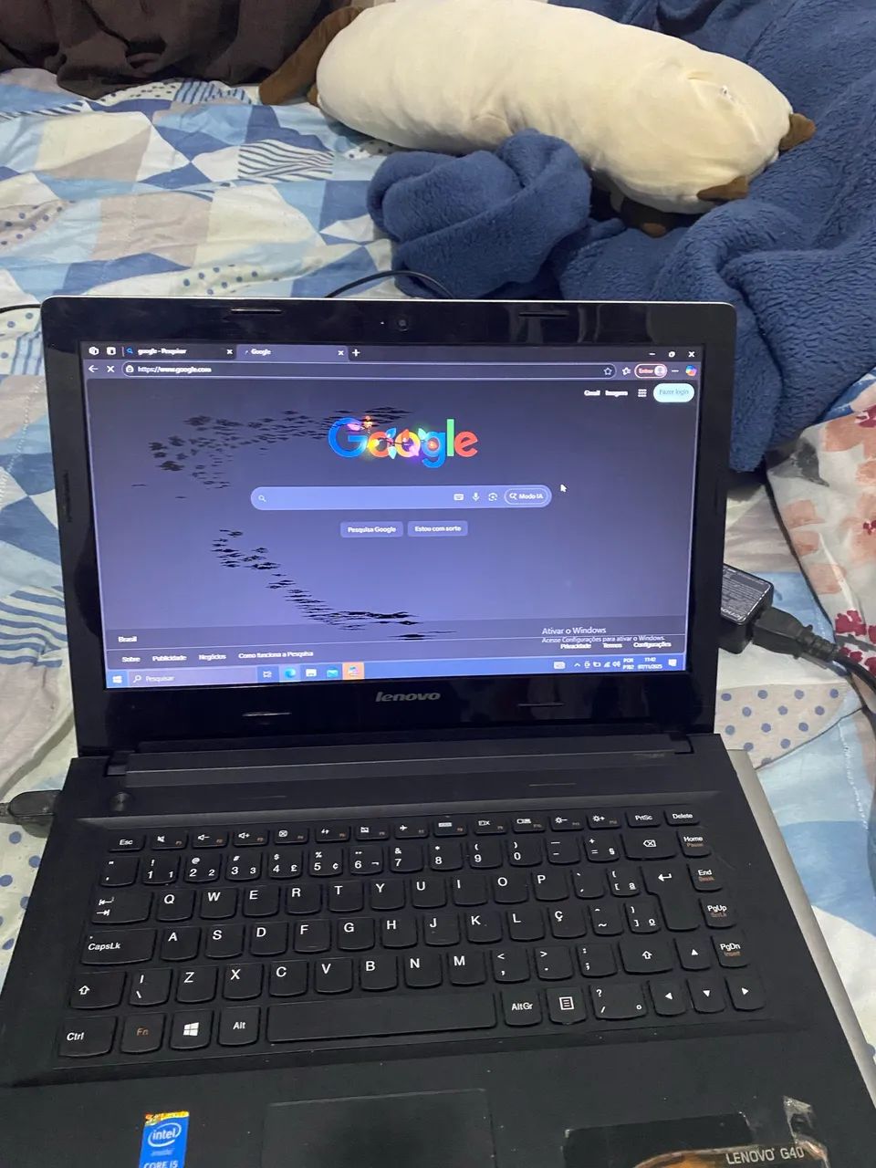 Notebook viciado, com mancha na tela - Foto 2
