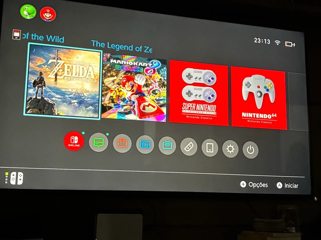 Nintendo switch OLED + Mario Kart + Zelda breath of the wild