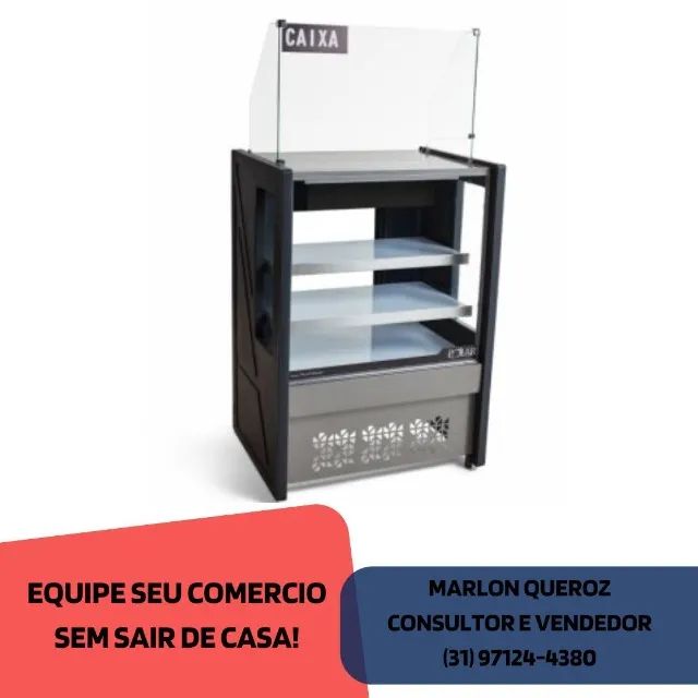Balcão Caixa 80CM Polar Novo