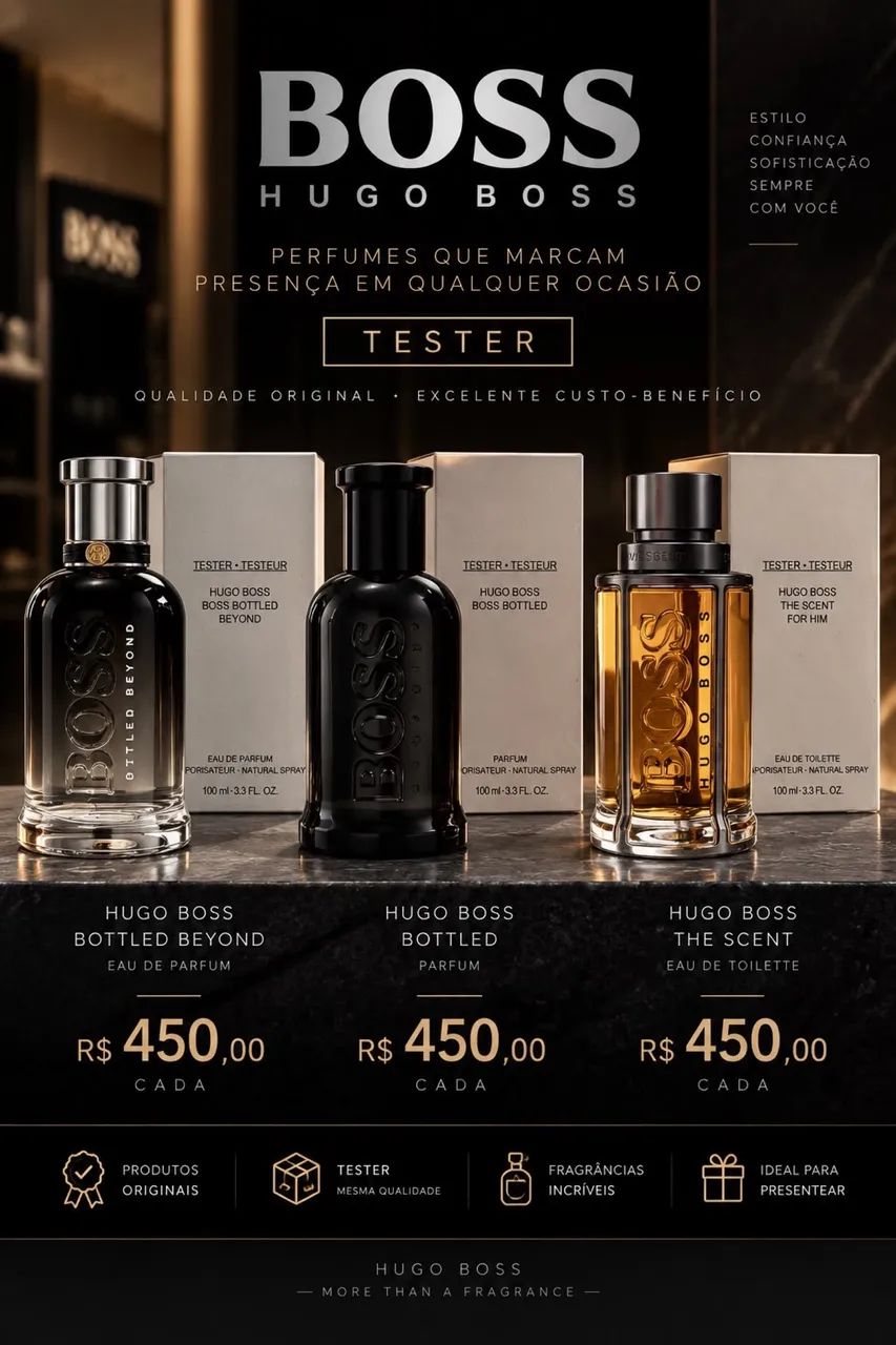 Perfumes Boss Masculino - Foto 4