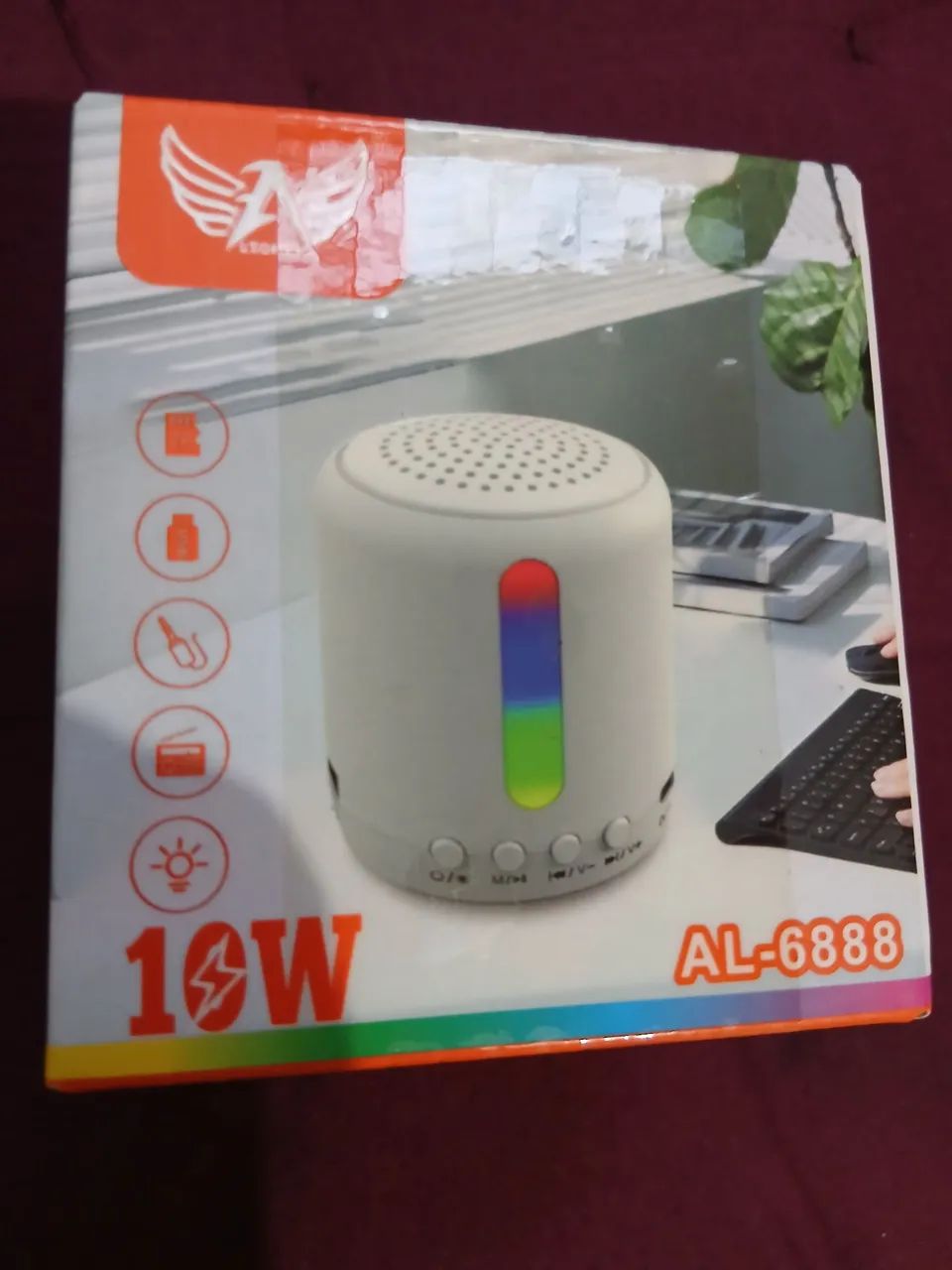 CAIXA DE SOM BLUETOOTH ALTOMEX COM LEDS - Foto 2