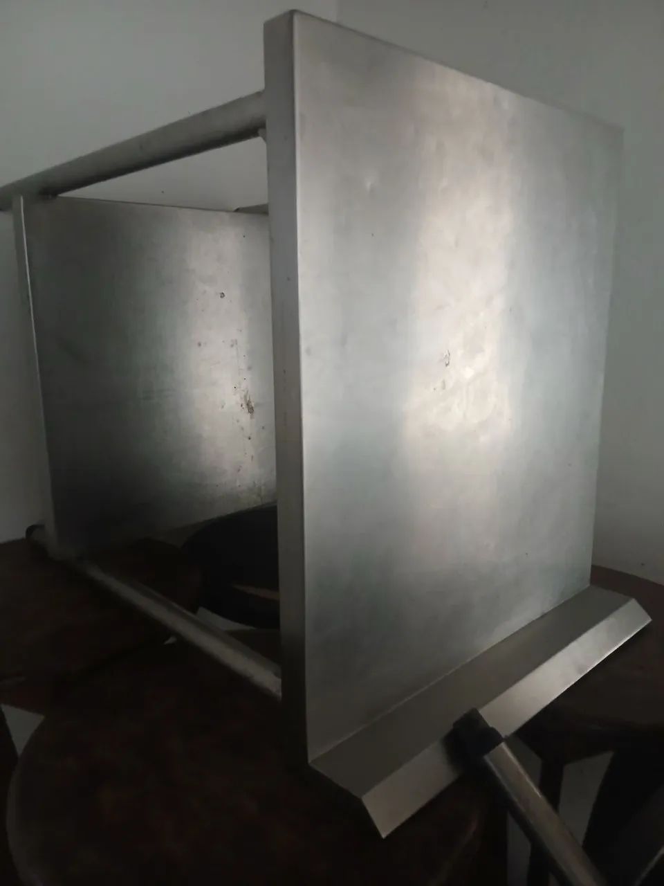 Bancada inox com dois tampos  de 70x60