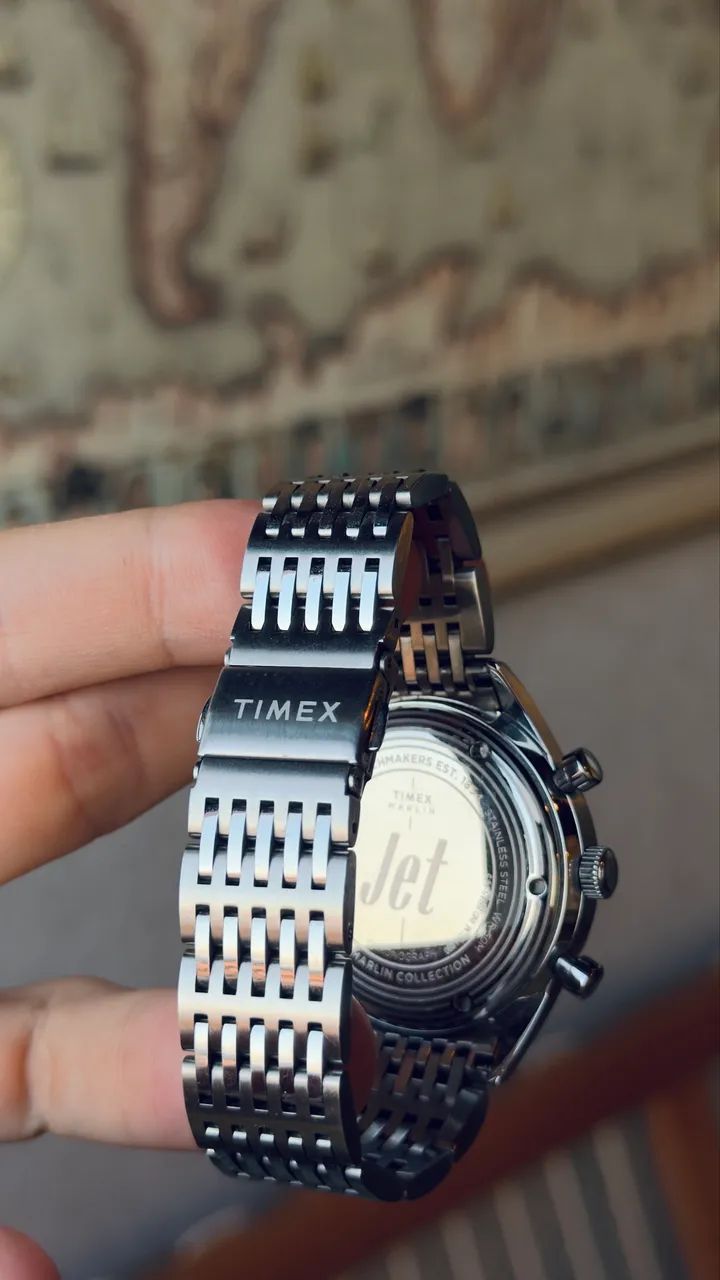 Timex Marlin Jet Chronograph Panda - Completo / Impecável - Foto 5