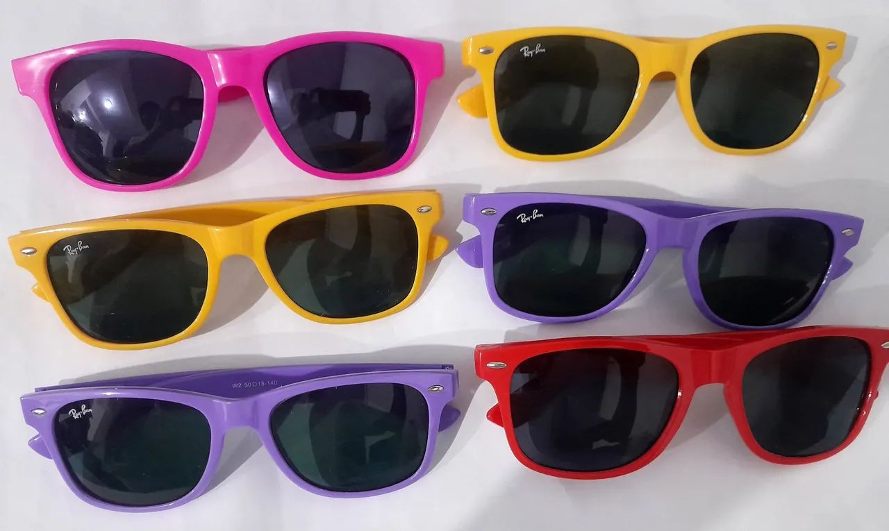 Kit com 6 óculos coloridos