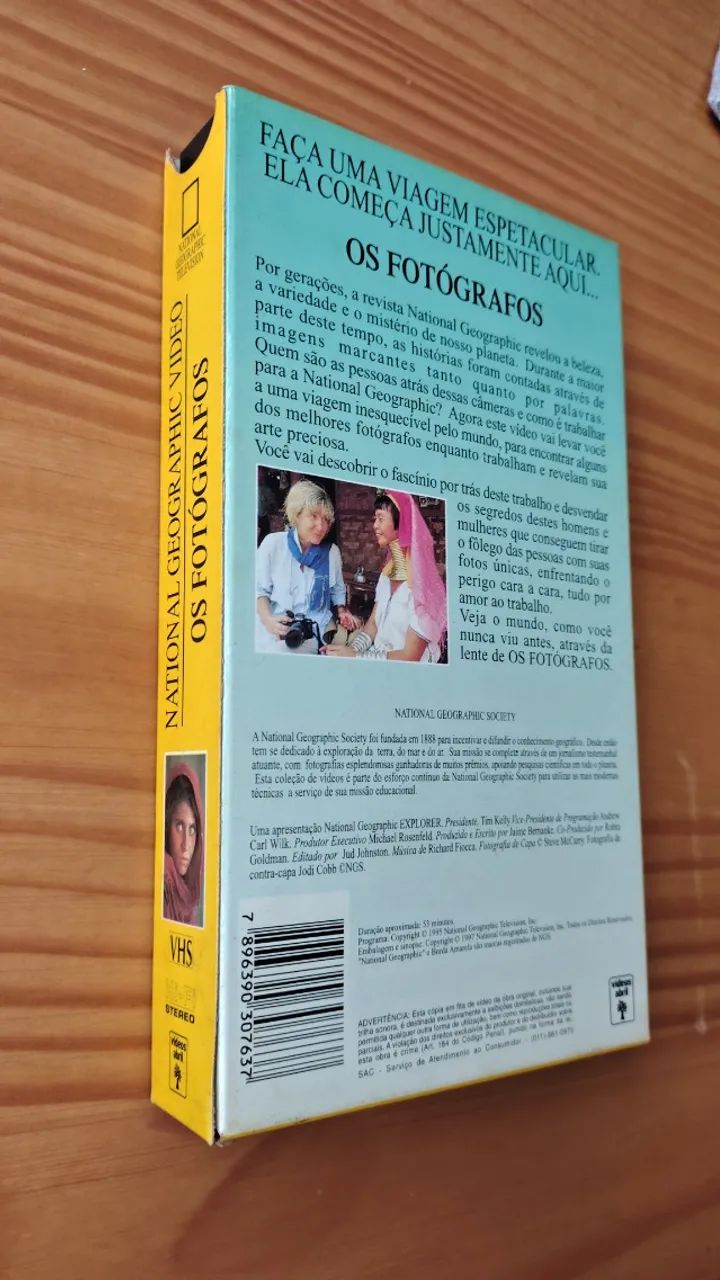Fita VHS - Os Fotógrafos - National Geographic- Original- Sem Uso - Foto 4
