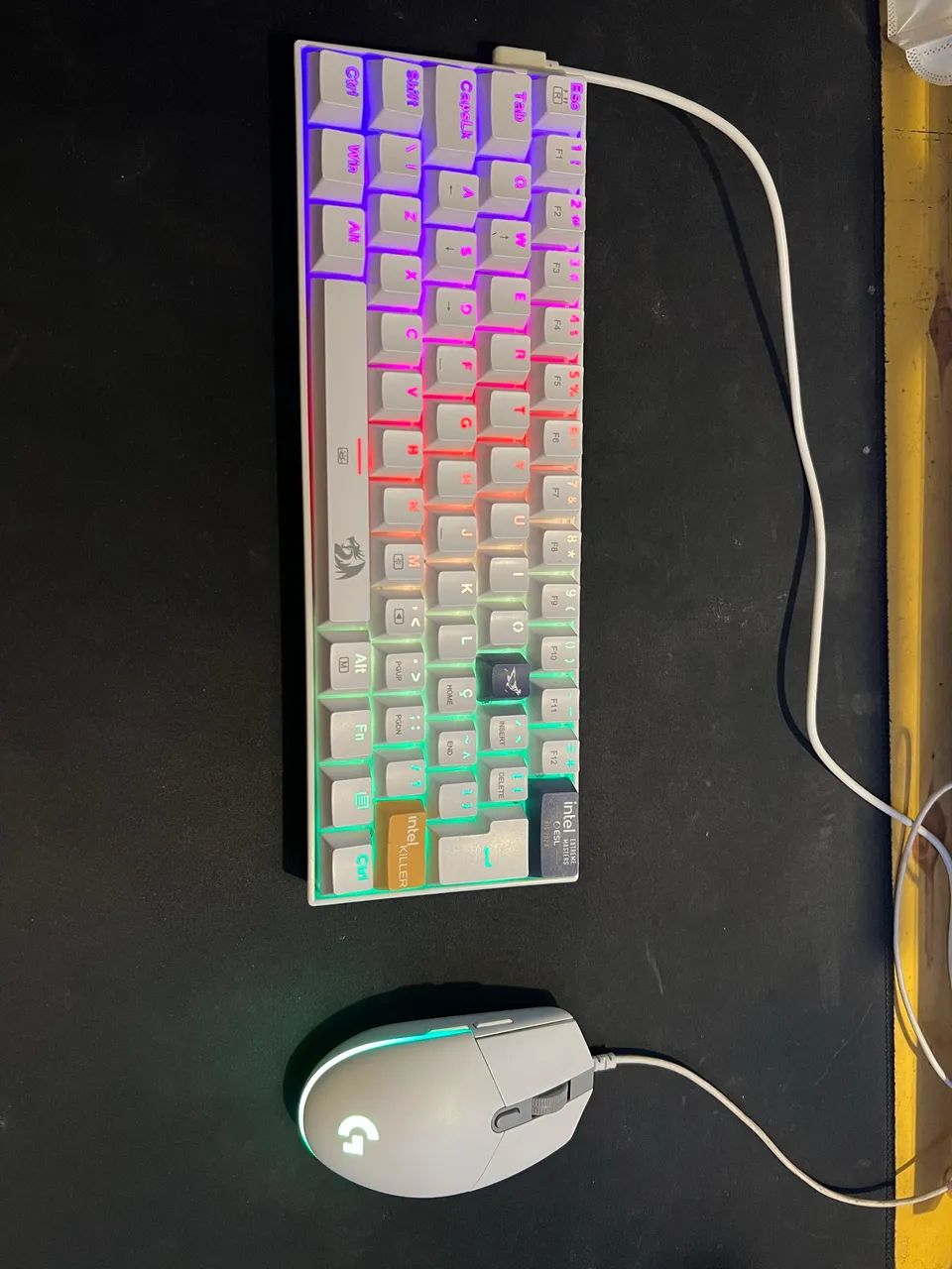 Kit Gamer: Teclado Mecanico + Mouse Gamer (Redragon + Logitech)