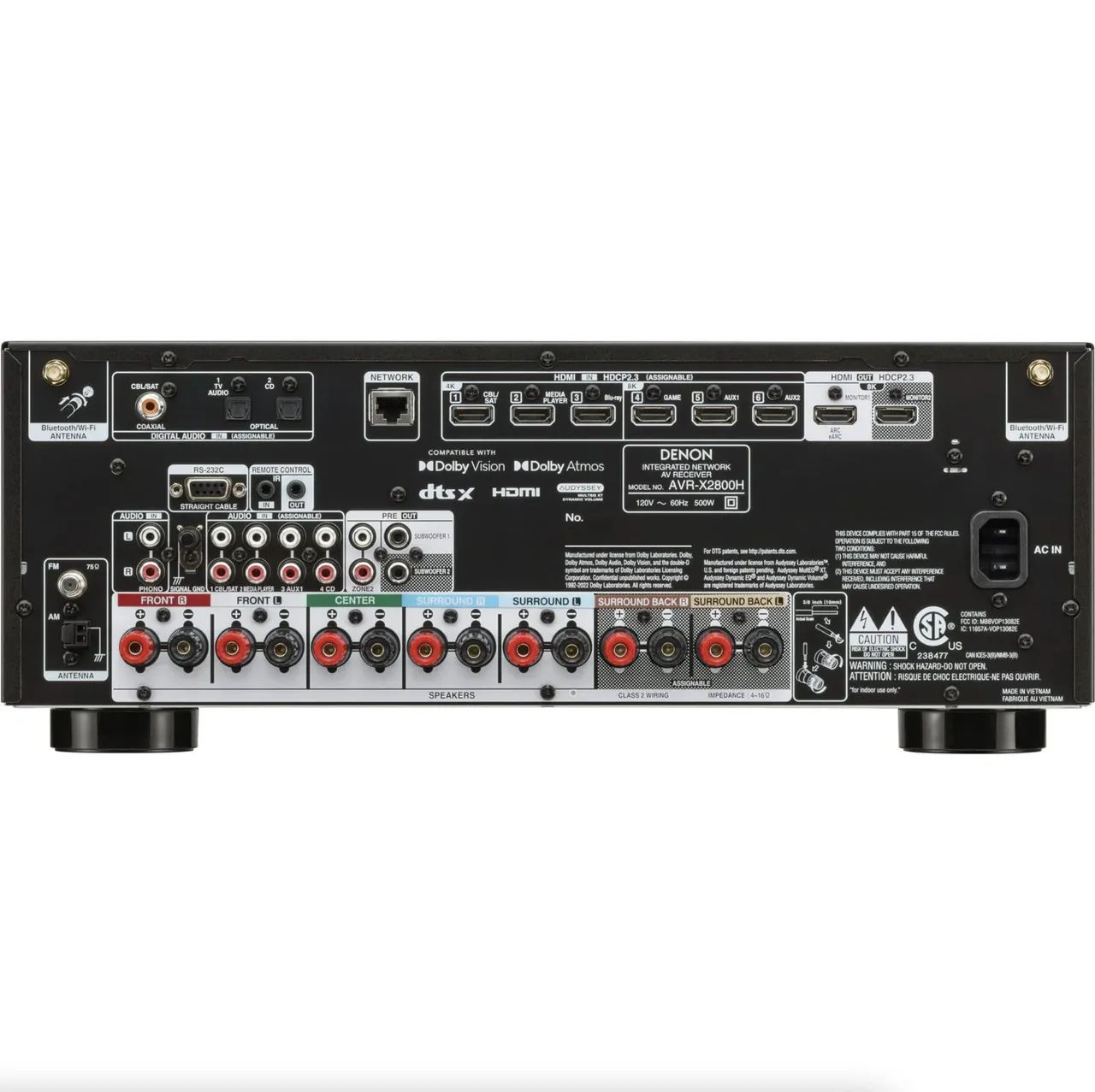 Receiver Denon AVR- X2800H - Foto 4