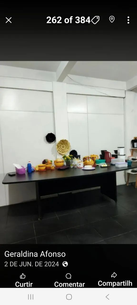 MESA DE MADEIRA  PRETA 3MX1,5
