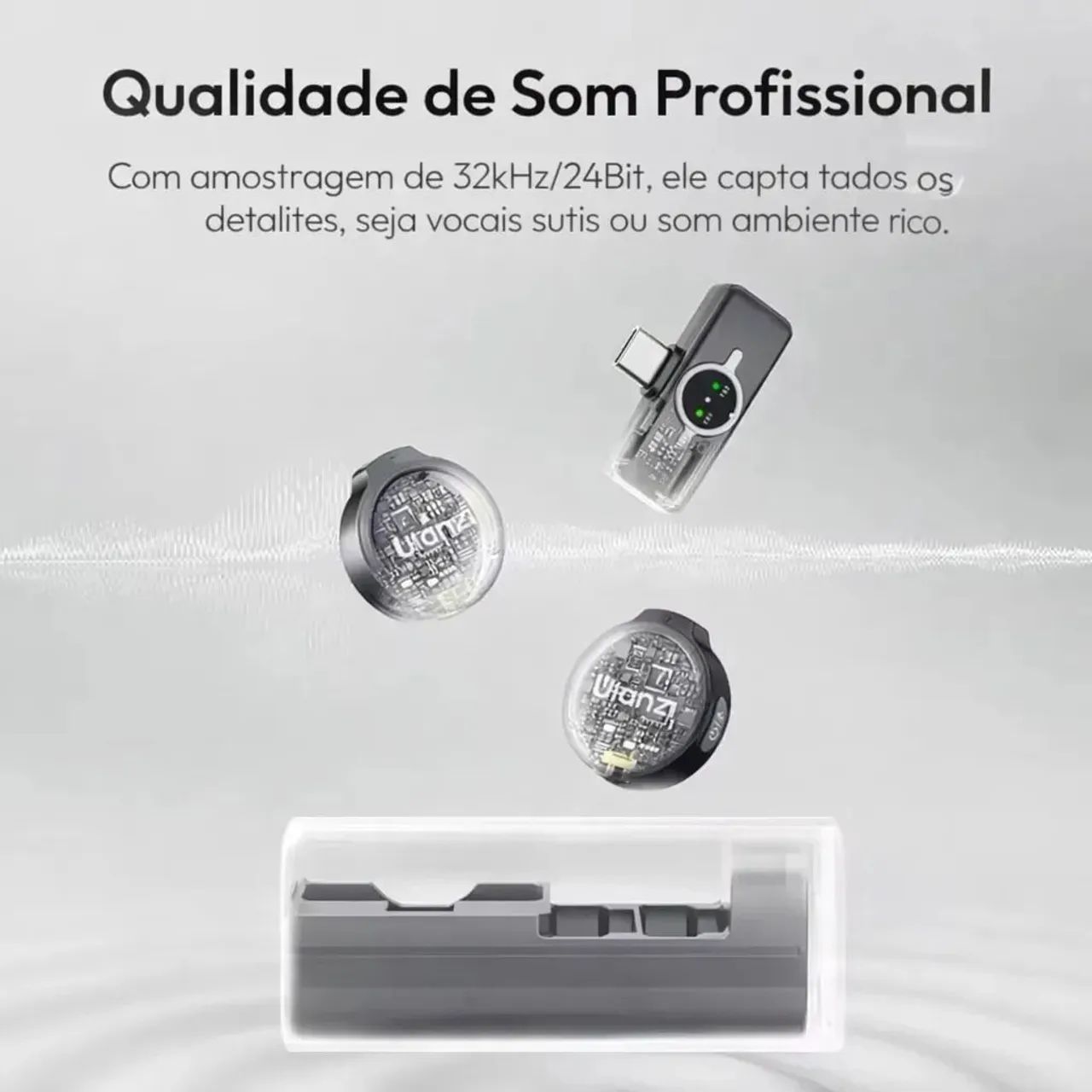 Ulanzi A21 2.4g Mini Microfone De Lapela Sem Fio Lightning
416602636672061444