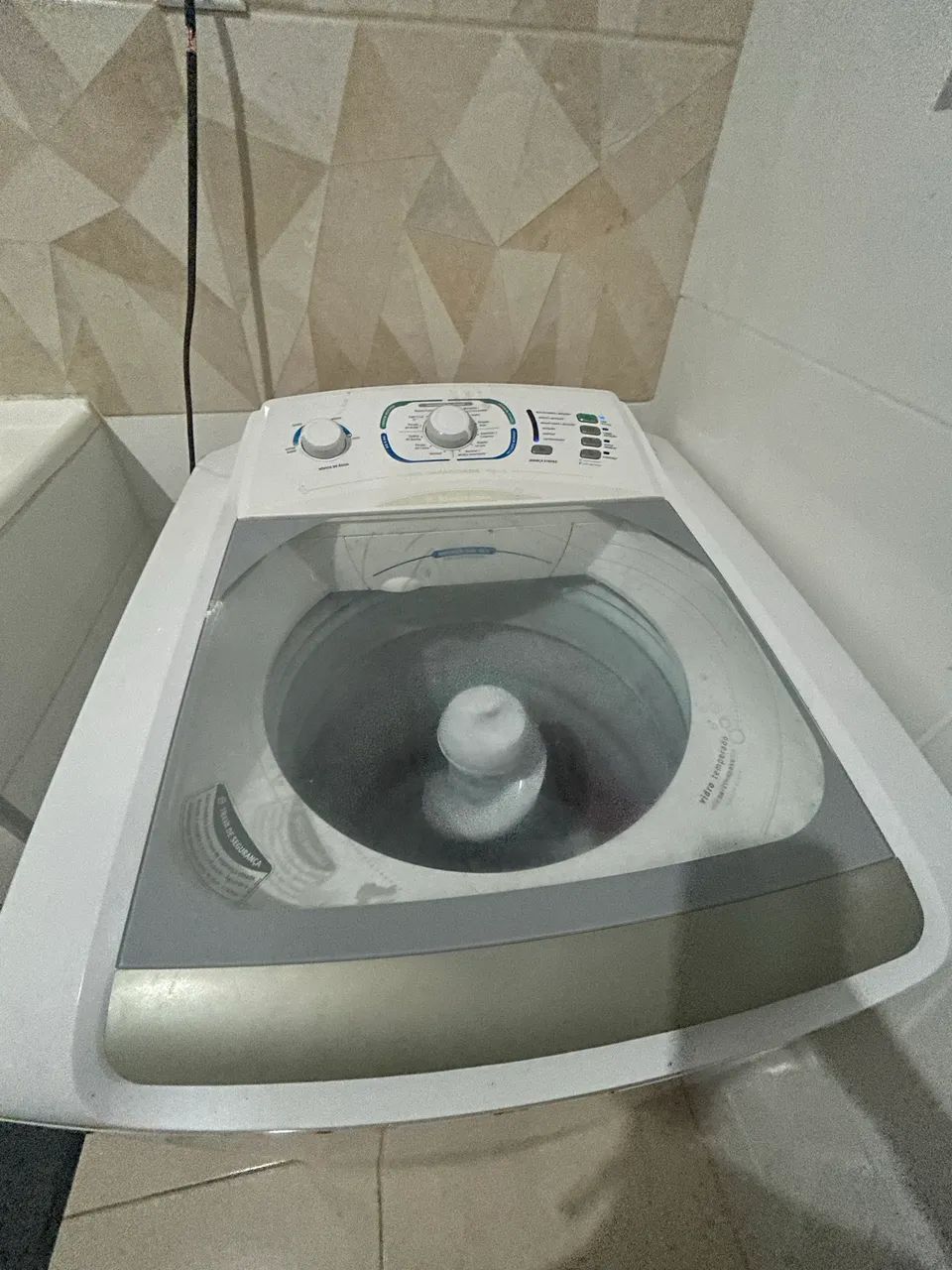 Lava roupa 12kg - funcionando  - Foto 2