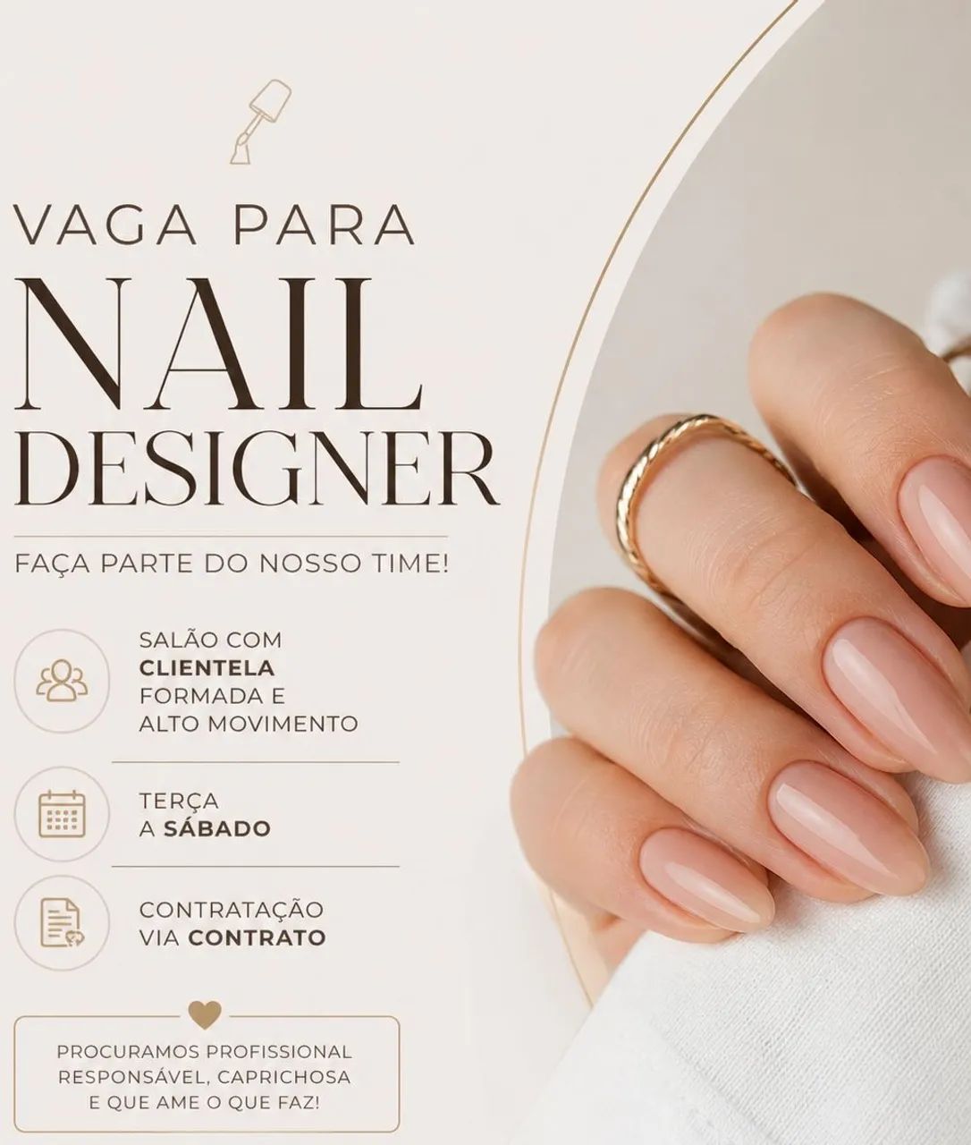 Contrata-se Nail designer 