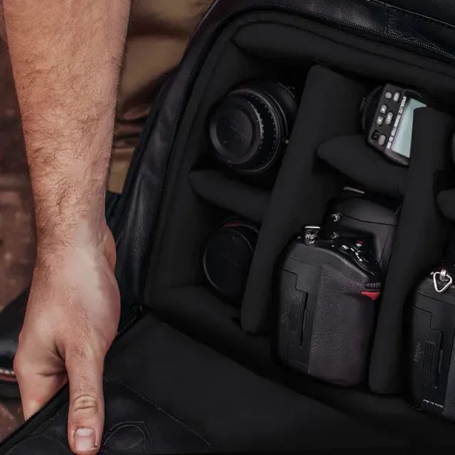 Mochila de couro - Foto 4