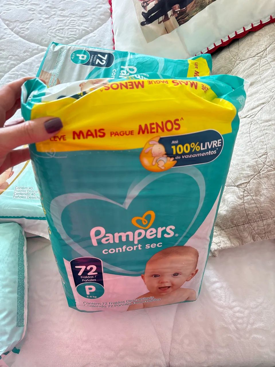 Fralda Pampers Premium Care e confort Sec  - Foto 3
