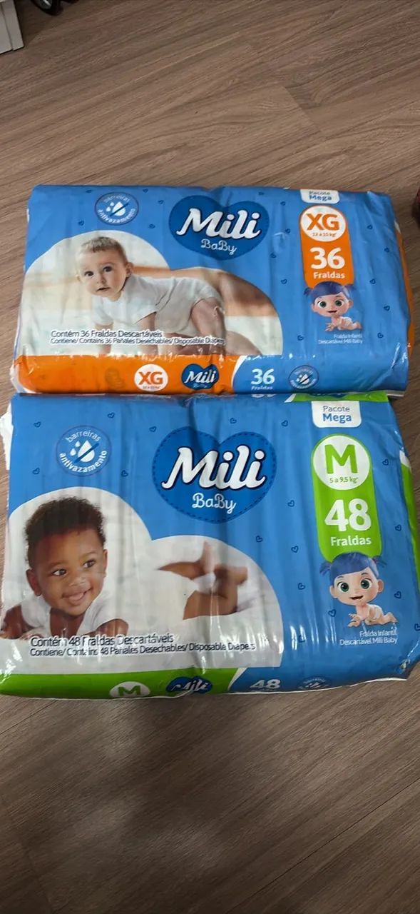 Combo Fralda Mili