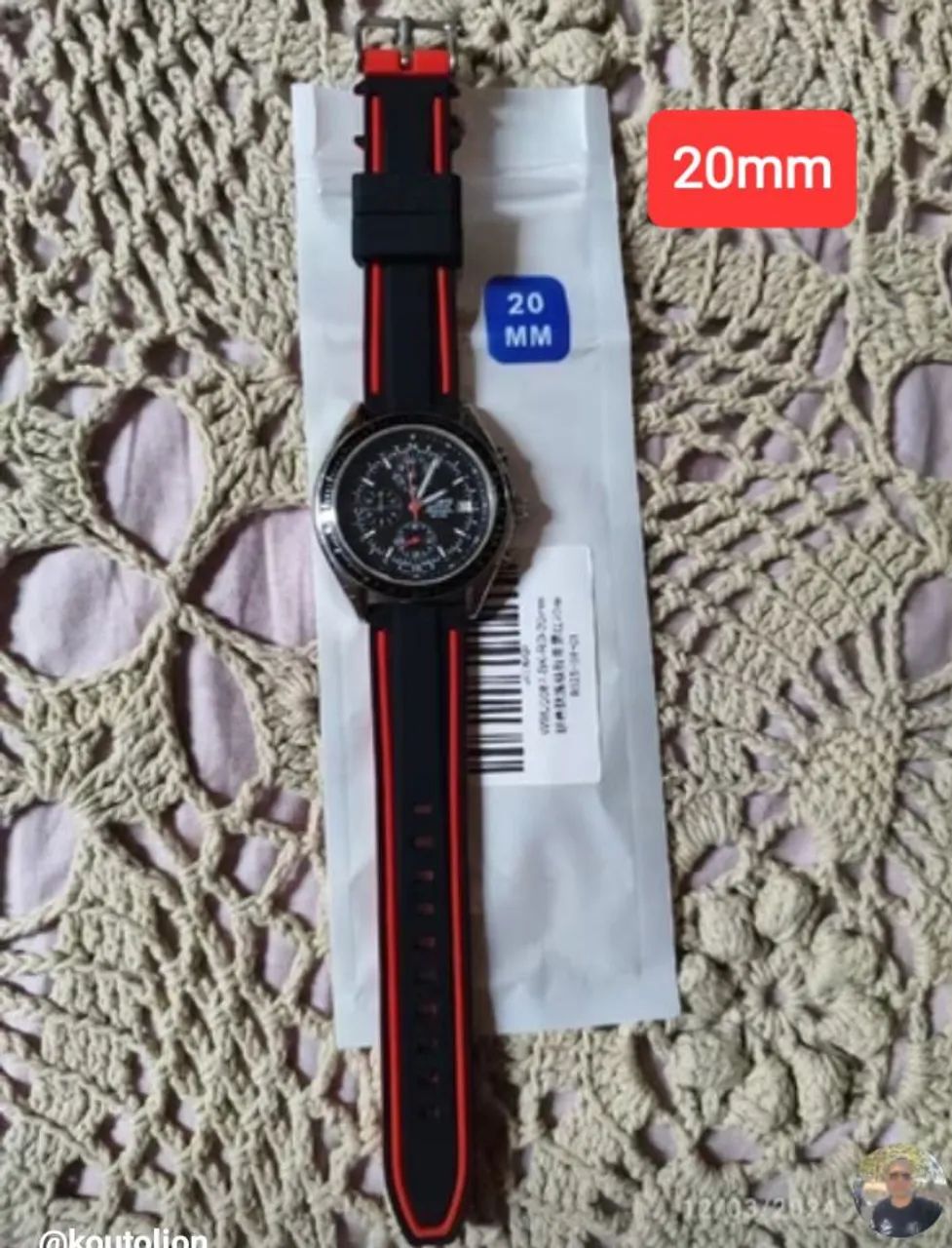 Pulseira de silicone universal de 20mm - Foto 4