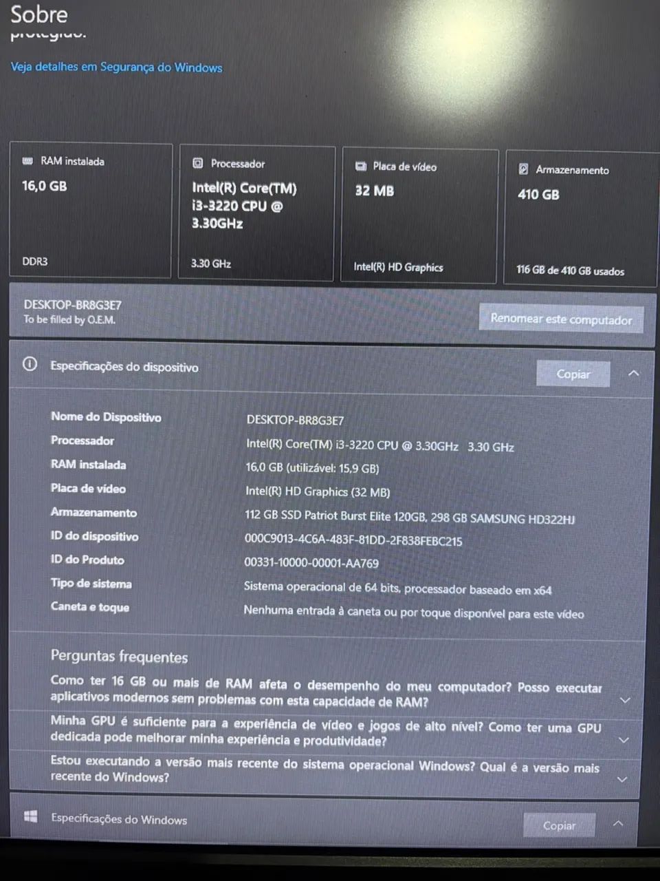 Pc i3 16 de ram  - Foto 2