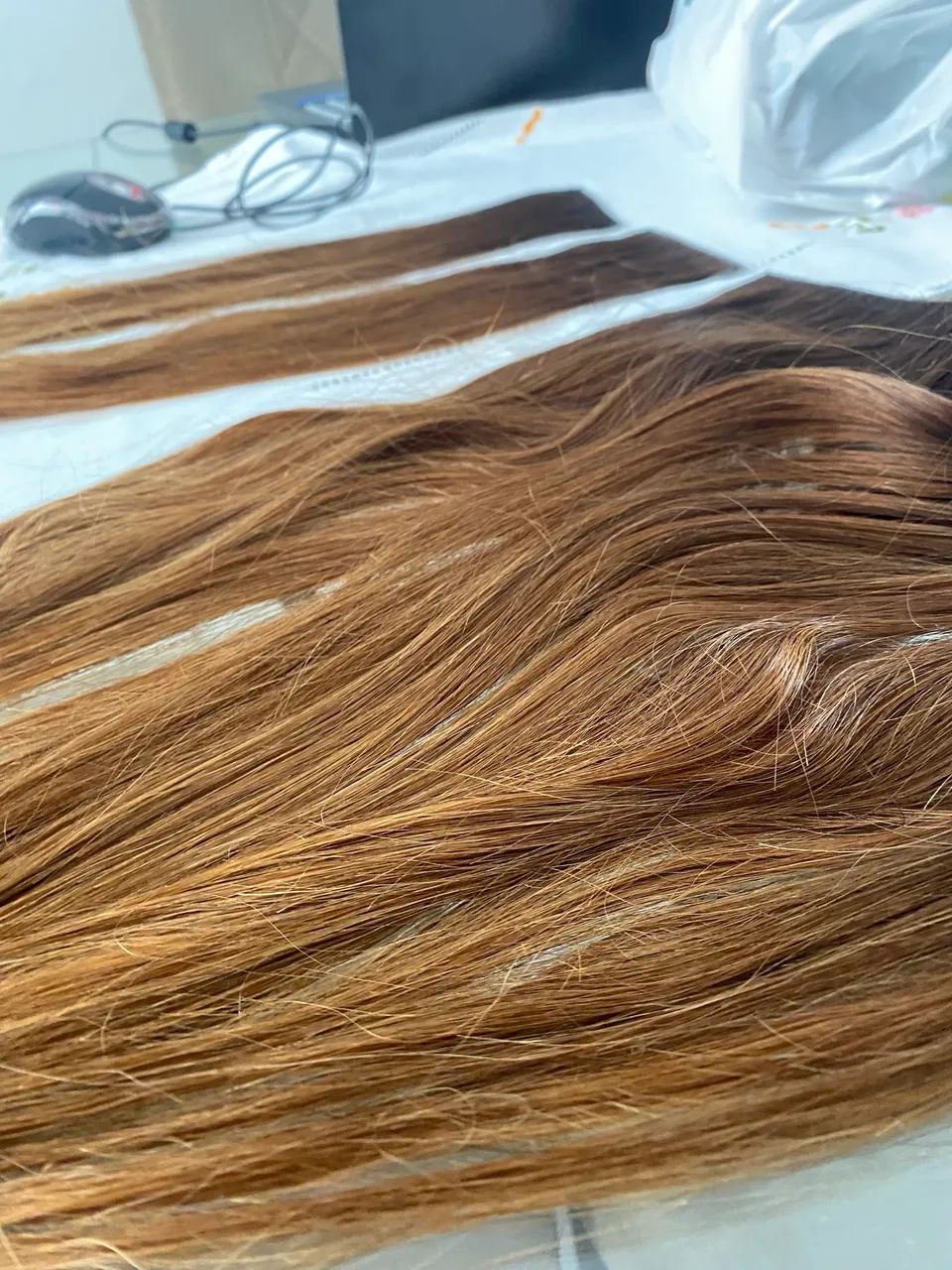 Vendo mega hair na cor chocolate tamanho 55cm - Foto 3