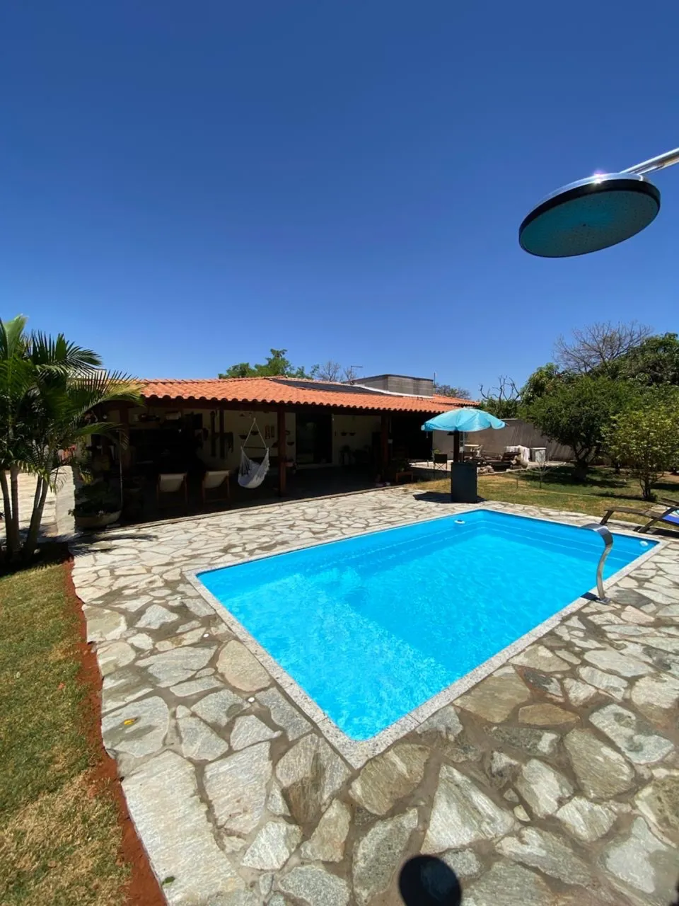 Piscina de fibra de 9MM com spa - Área Externa - Parque das