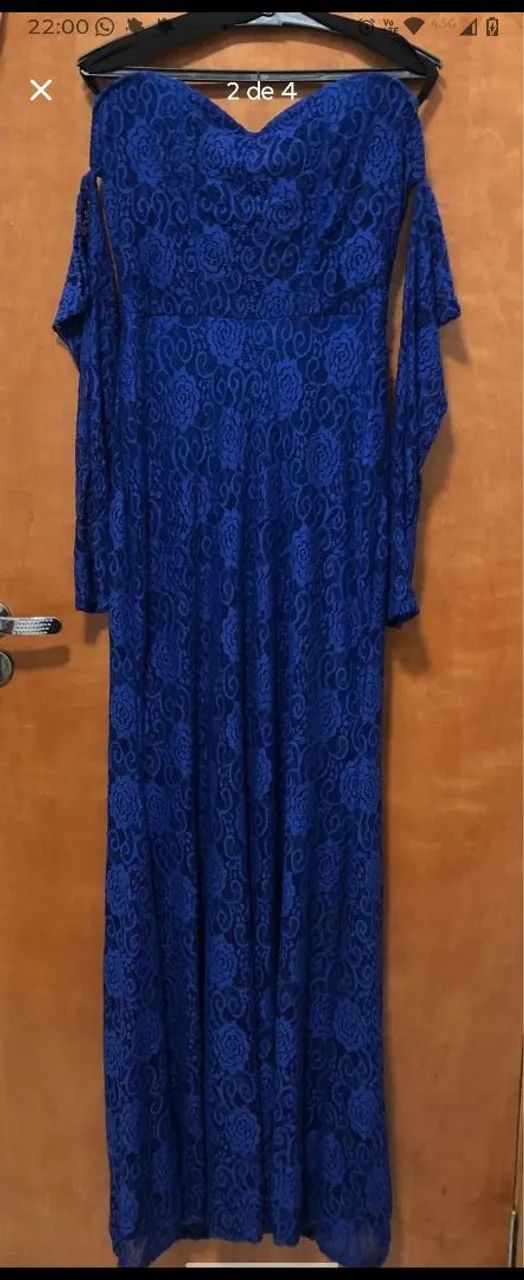 Vestido de Festa Azul - Foto 2