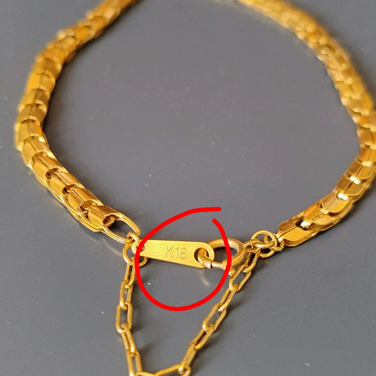 Pulseira trabalhada em ouro 18 k - Foto 2