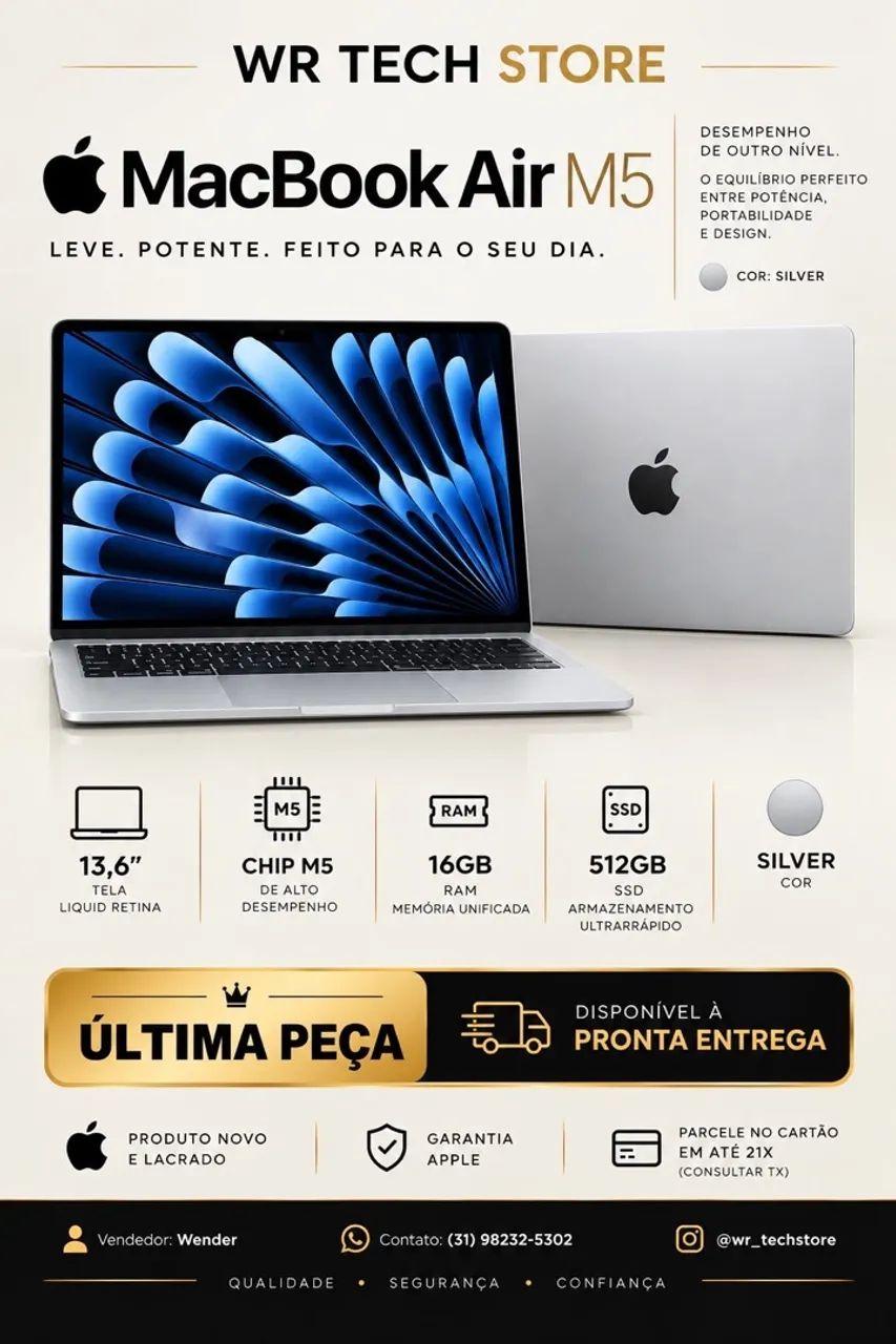 MacBook Air m5 Silver 