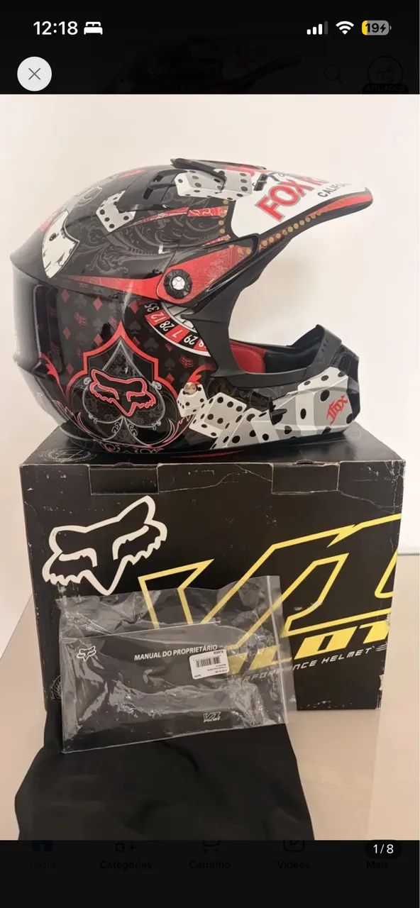 Capacete fox double down 