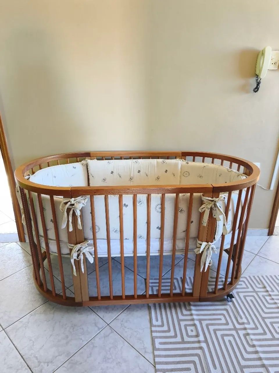 Berço Sleeper Crescer Madeira - Incluso colchão mini berço - Sleeper
