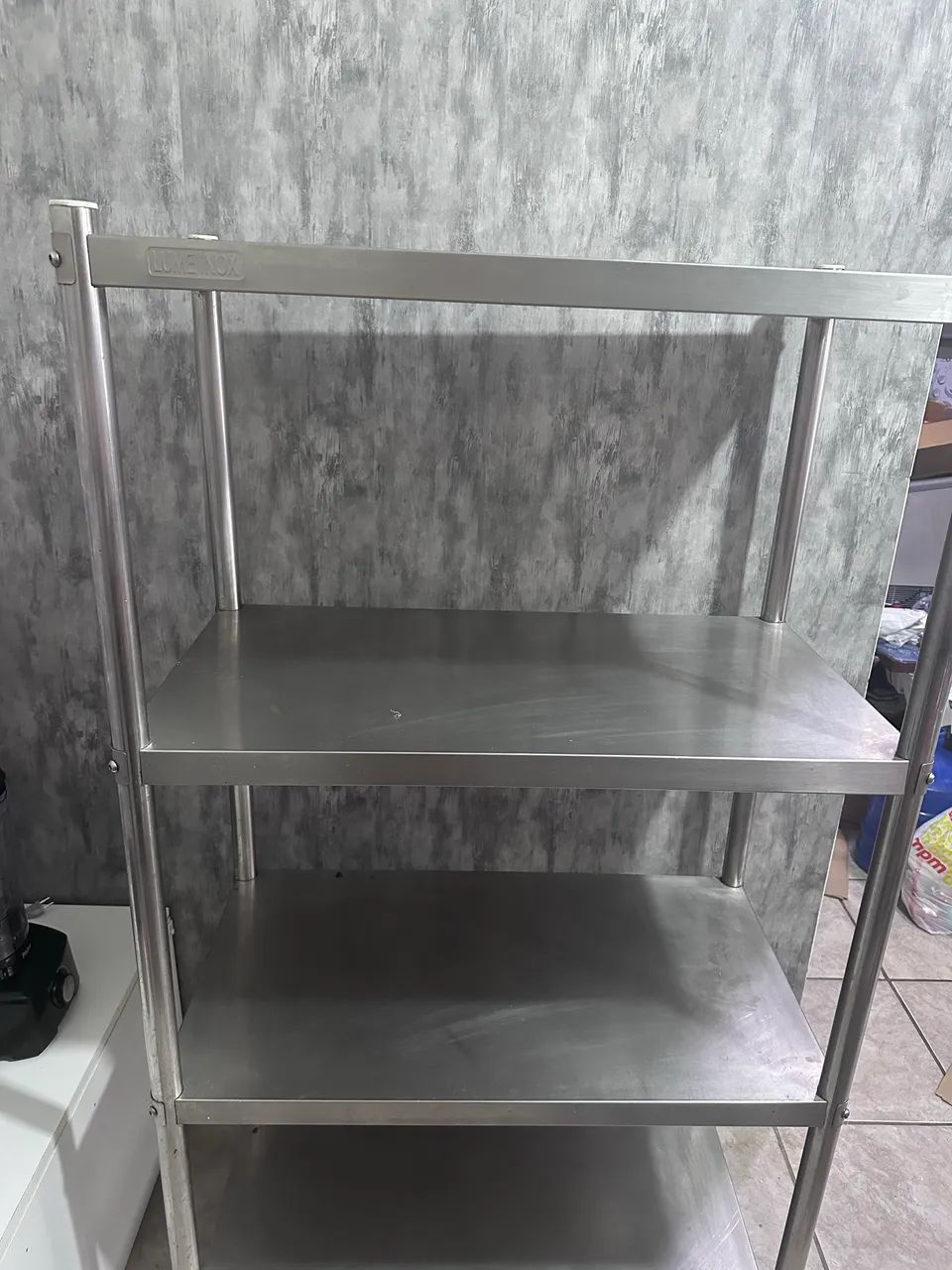 Prateleira industrial inox 
