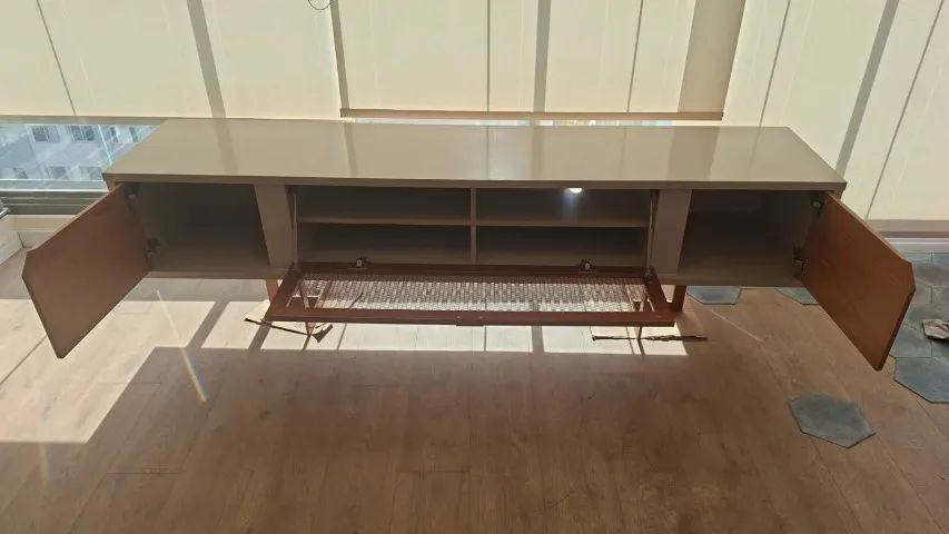 Rack/buffet de aço com tela de aço bronze - Foto 3