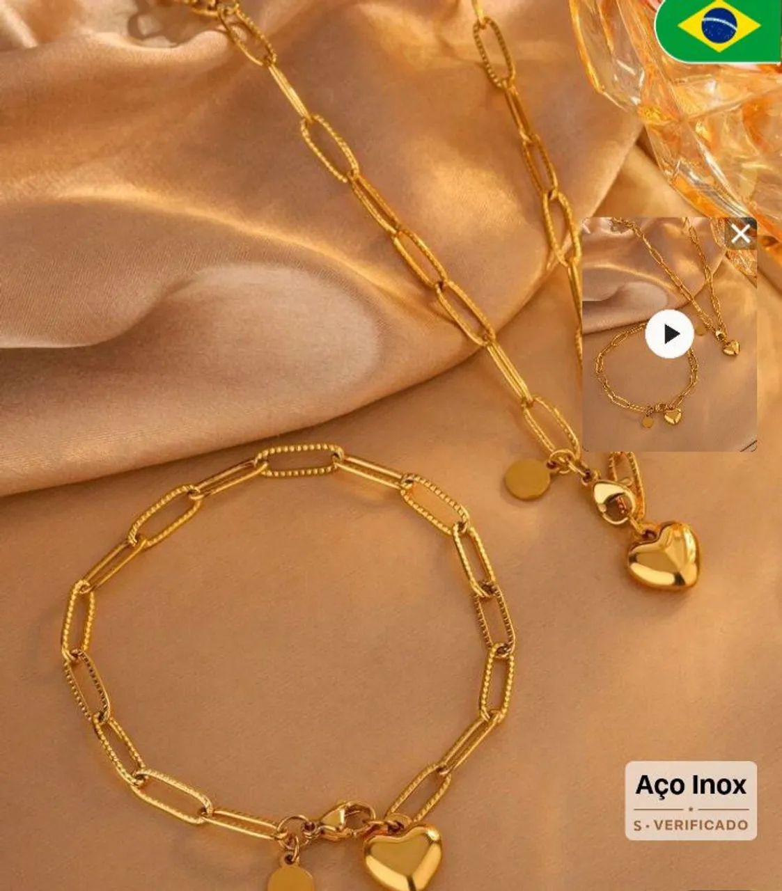 Conjunto Elegante De Joias Feminina - Foto 3