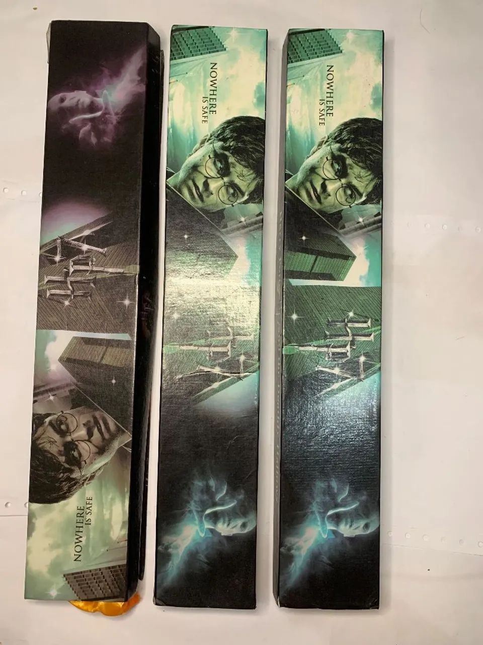 Kit 4 Varinhas Harry Potter (1 Em Madeira Esculpida) - Foto 2