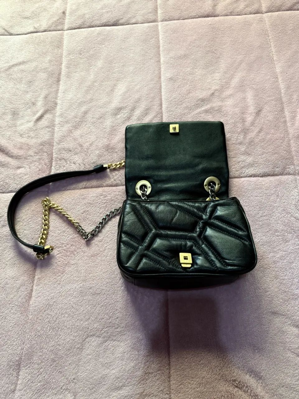Bolsa couro Emma Arezzo  - Foto 4