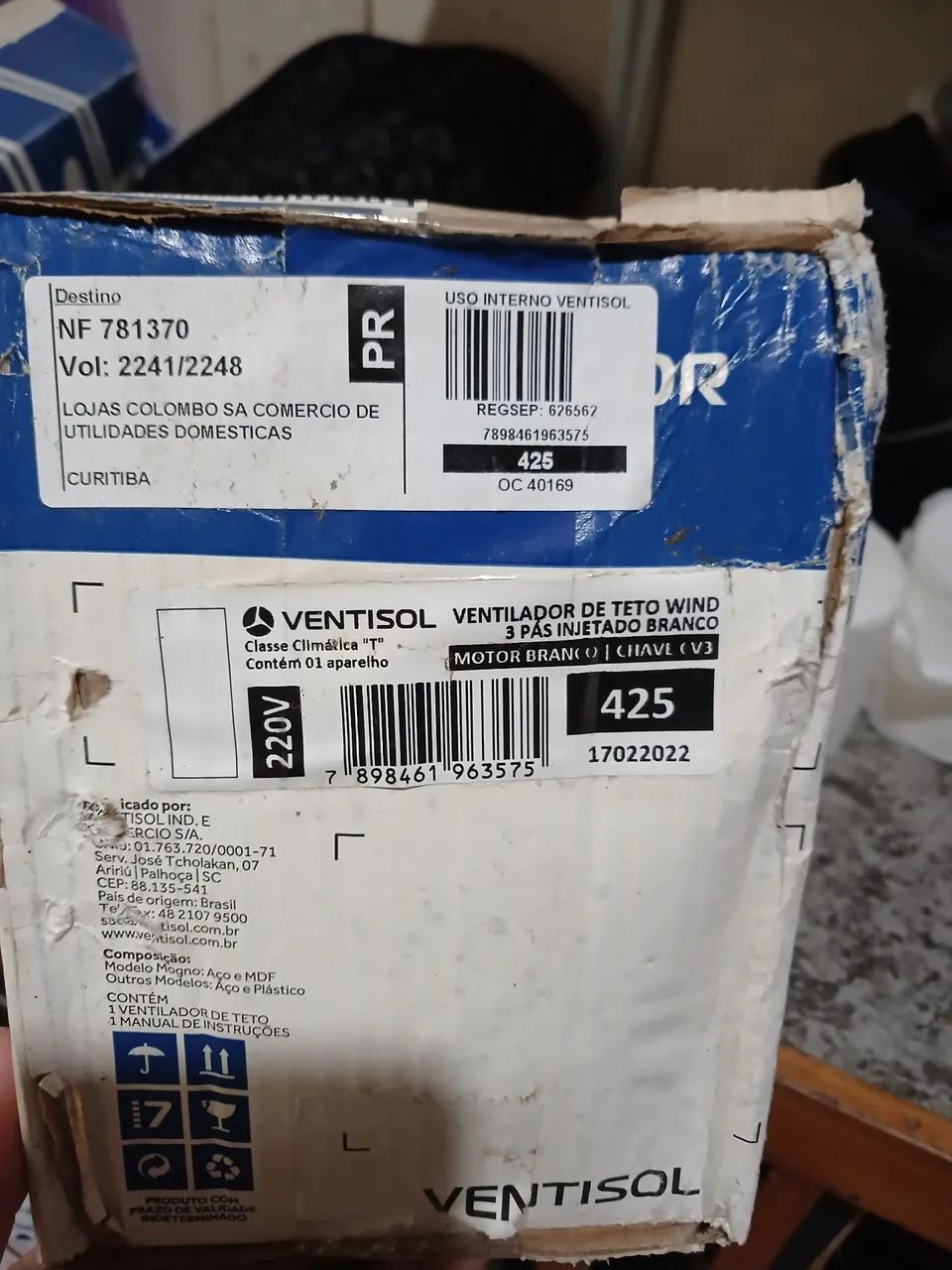 VENTILADOR DE TETO COM LUSTRE - Foto 4