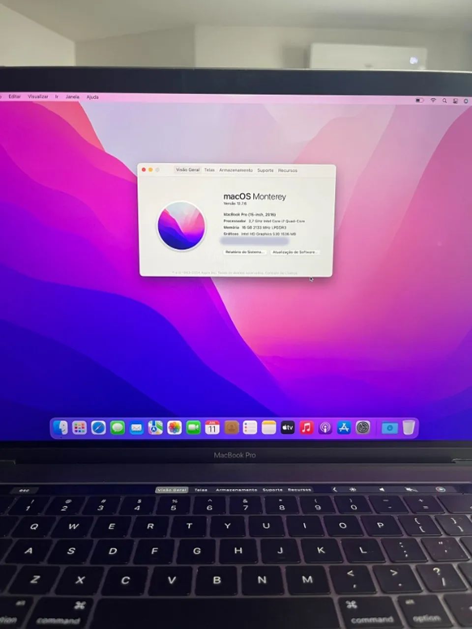 Macbook Pro 15-inch, 2016 2,7ghz Intel Core I7 512gb Ssd - Foto 4