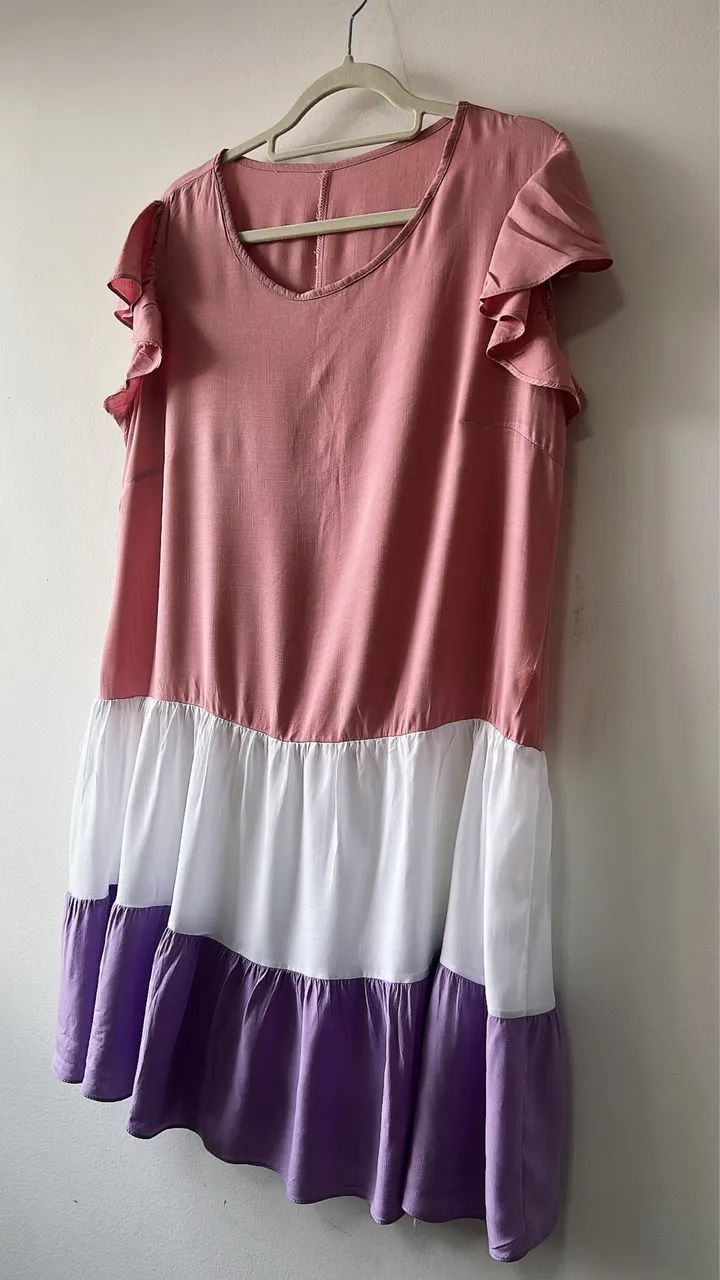 Vestido multicolor fluido ( TAM G ) - Foto 3