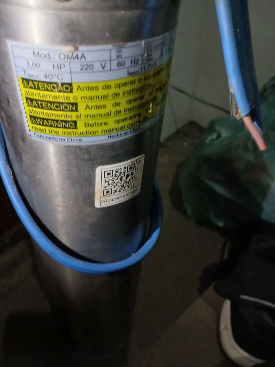 Bomba nova ebara 3 CV para poços profundo 