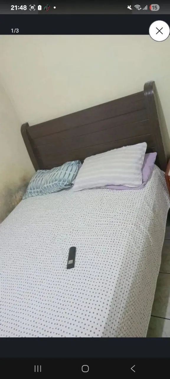 Cama de casal madeira 100 reais - Foto 4