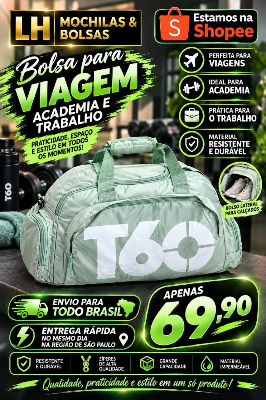 Bolsas para Academia e viagem - Foto 5