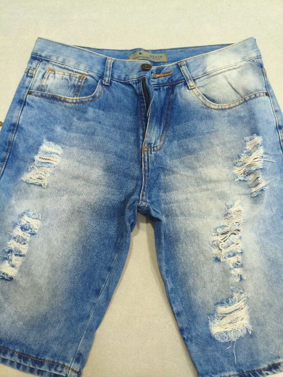 Bermuda jeans masculina 